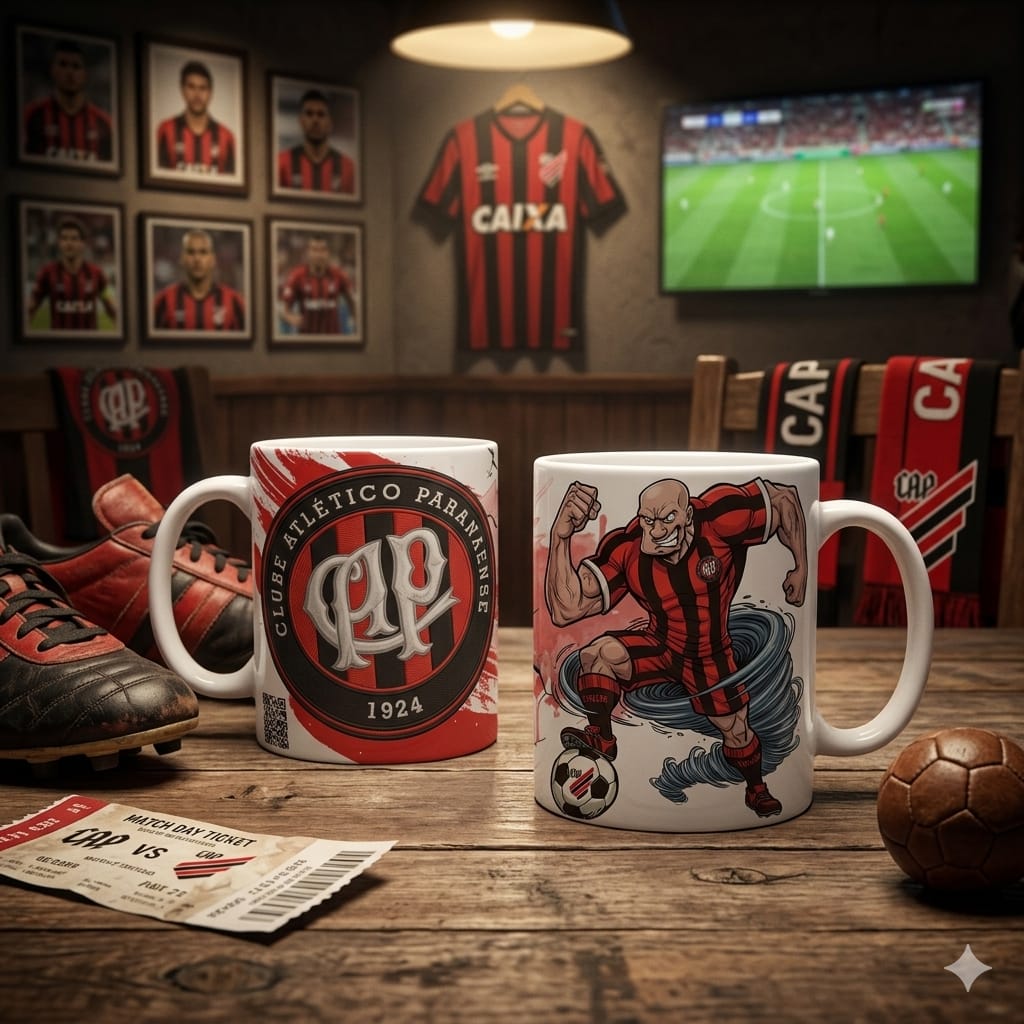 Caneca Personalizada de Time de Futebol com QR Code
