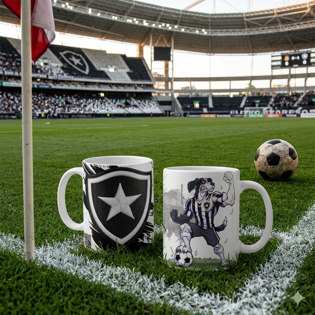 Caneca Personalizada de Time de Futebol com QR Code
