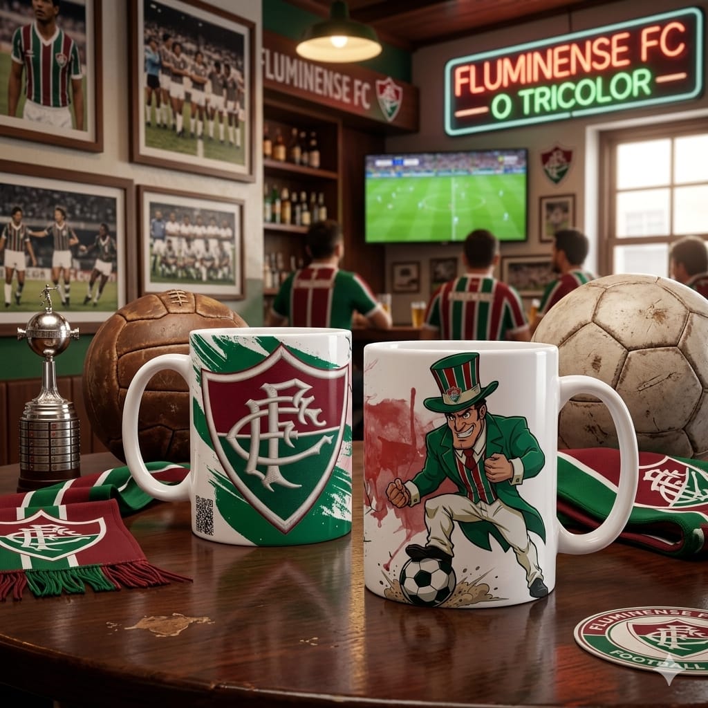 Caneca Personalizada de Time de Futebol com QR Code